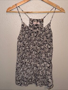 Rebecca Taylor Black & White Floral Camisole